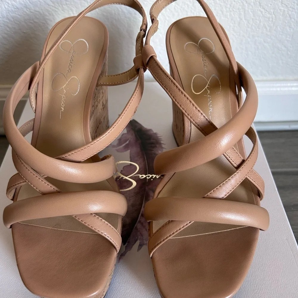 Jessica Simpson JS- Simina Gently Worn Wedge Sandals